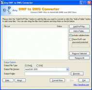 DWF DWG Converter screenshot